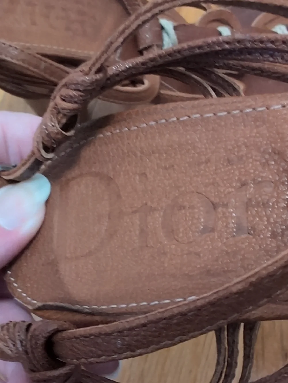 Dior Brown Leather Strapy High-Heel Sandals - Picture 10 of 13